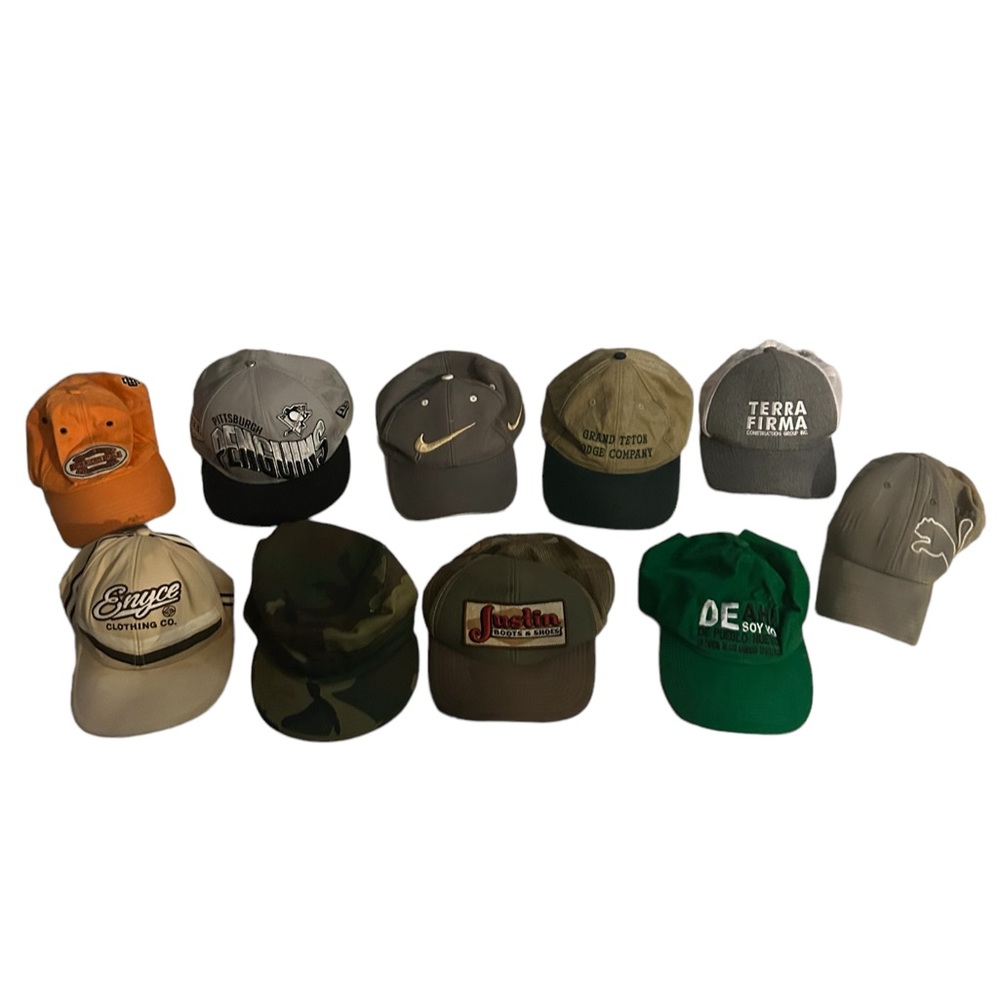 25 Vintage Hat Lot Snapbacks Baseball Caps Trucker Visor